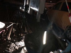 盘蠡村14幢配变2-1-2#杆下杆至盘蠡村16-1单元表箱间电缆抢修