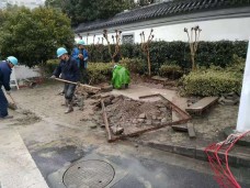 明溪路于苏街交叉口东北角电缆井基础维修