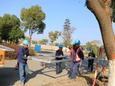 吴中区蒯祥路路灯114旁电缆井基础维修