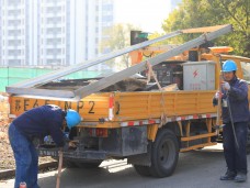 吴中区蒯祥路路灯114旁电缆井基础维修