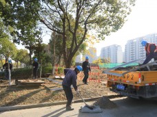 吴中区蒯祥路路灯114旁电缆井基础维修