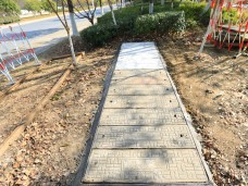 吴中区蒯祥路路灯114旁电缆井基础维修