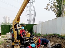 江苏苏州湖东110千伏变电站3号主变扩建工程线路工程顶管部分