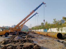江苏苏州湖东110千伏变电站3号主变扩建工程线路工程顶管部分